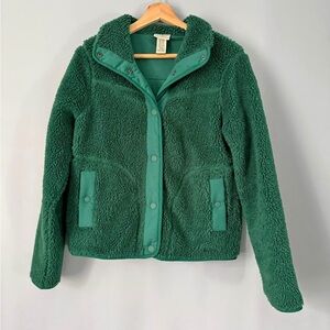 L.L. Bean Forest Green Sherpa Jacket